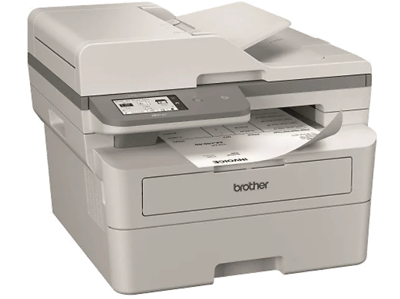 Impresora multifunción láser - Brother MFC-L2980DW, Impresión doble cara, Monocromo, WiFi, Fax, Blanco