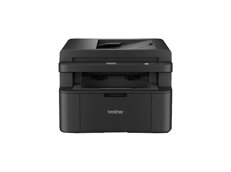 Impresora multifunción láser - Brother DCP-L1660W, Monocromo, 20 ppm, ADF, Panel de control LCD 2 líneas, WiFi, 128 MB, Negro