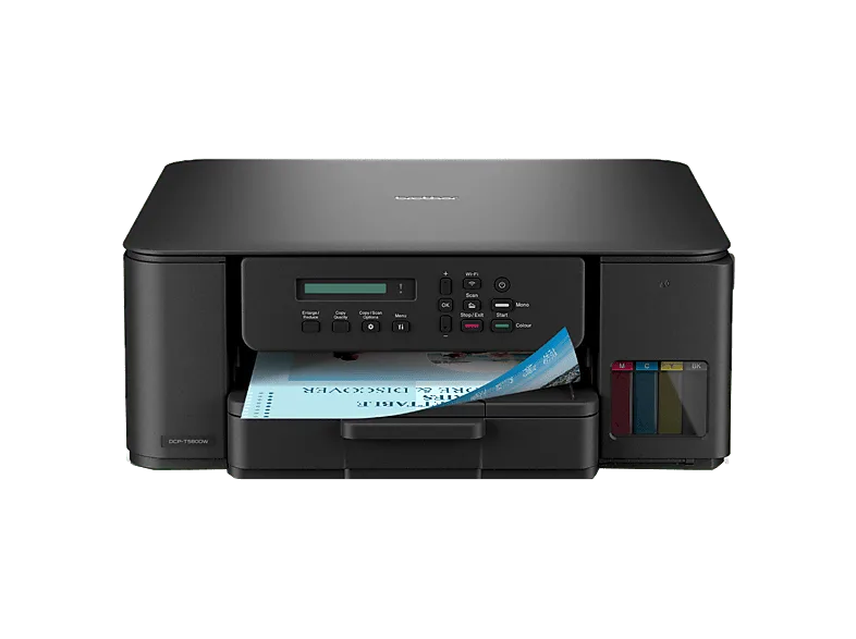 Impresora - Brother DCP-T580DW, Inyección de tinta, Pantalla LCD, 16 ppm, Impresión automática a 2 caras, WiFi 5GHz y USB