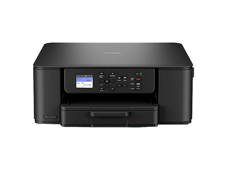 Impresora multifunción tinta - Brother DCP-J1310DW, 16ppm, Doble Cara, Pantalla a color de 4.5 cm, WiFi 5GHz y USB, Negro (imagen 1 de 3)