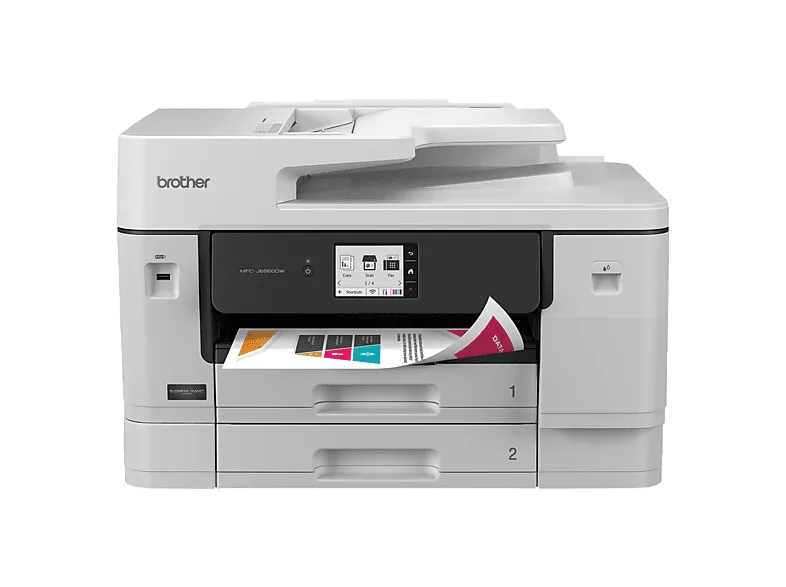 Impresora multifunción tinta - Brother MFC-J6960DW, hasta A3, WiFi, Gigabit Ethernet, 31ppm, ADF, Gris