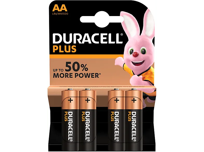 Pilas AA - Duracell Plus Power AA, 4