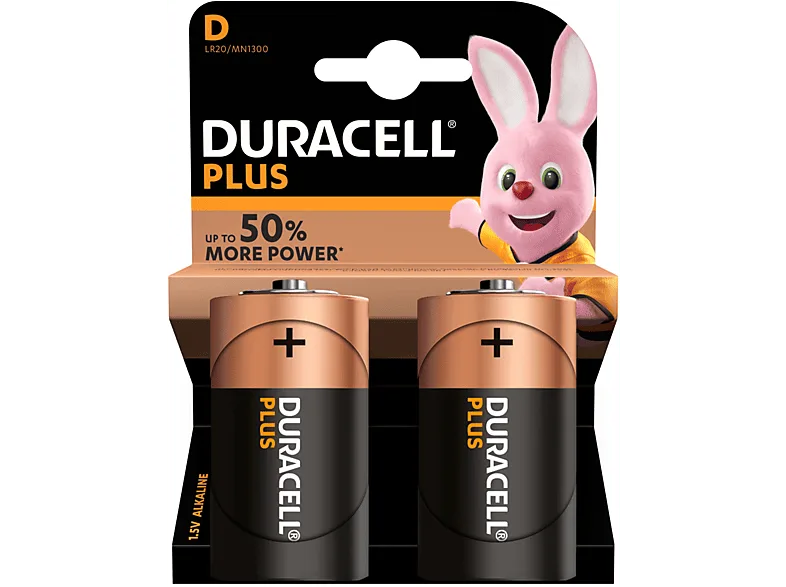 Pilas - Duracell Plus Power, 2 Ud, Tipo C