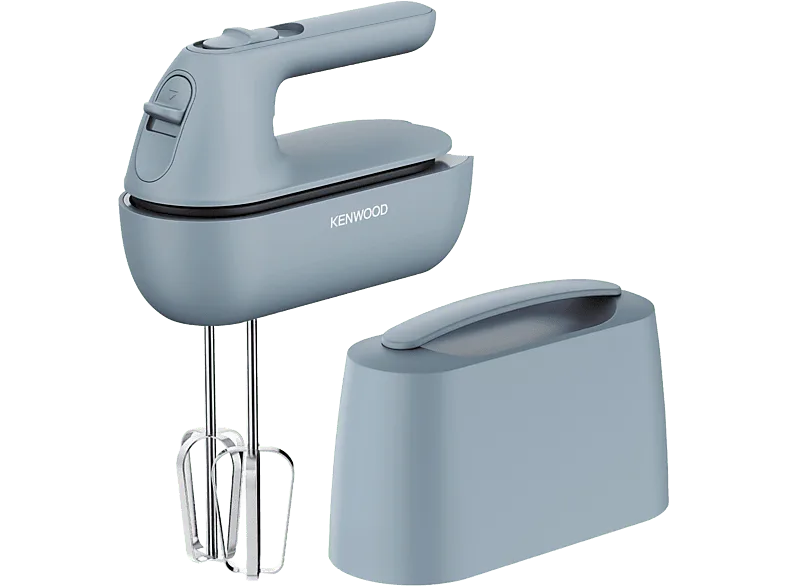 Amasadora de mano - Kenwood Quickmix Go HMP40.000GY, 350 W, 5 velocidades, Sistema SureEject, Azul Tormenta