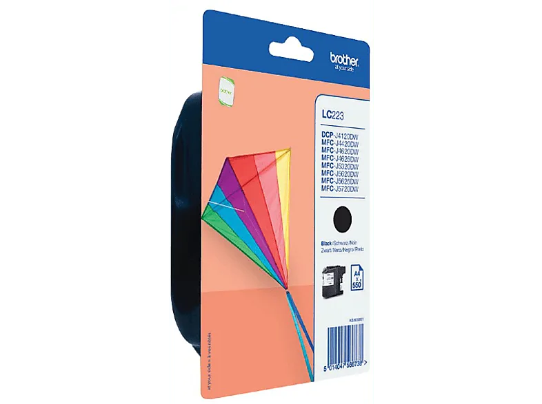 Cartucho de tinta - Brother Innobella LC223BKBP, Negro