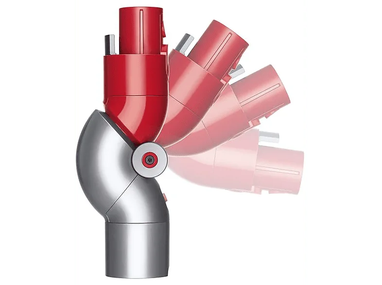 Accesorio aspirador - Dyson Adaptador zonas bajas, v8™ v10™ v11™ Outsize v15™, Angulo 90º, Níquel/Rojo