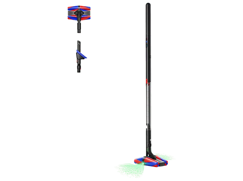 Aspirador escoba - Dyson PencilVac Fluffycones™, Potencia succión 55 AW, Autonomía 30 min, Ligera y Manejable, Negro mate