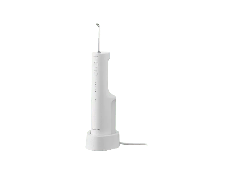 Irrigador - Panasonic EW-DJ66-W303, 5 Niveles de Ajuste la Presión del Agua, Ultrasónico, Carga Inalámbrica, IPX7, Blanco