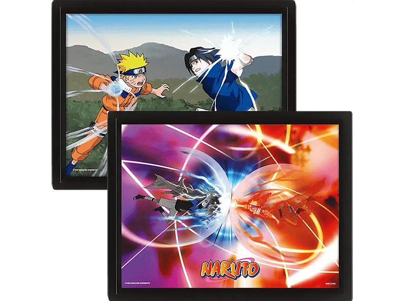 Póster 3D - Pyramid Naruto un choque de poder, 23,5 x 28,5 cm