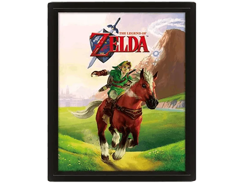 Póster 3D - Sherwood The Legend Of Zelda Galope, 28.5 cm x 23.5