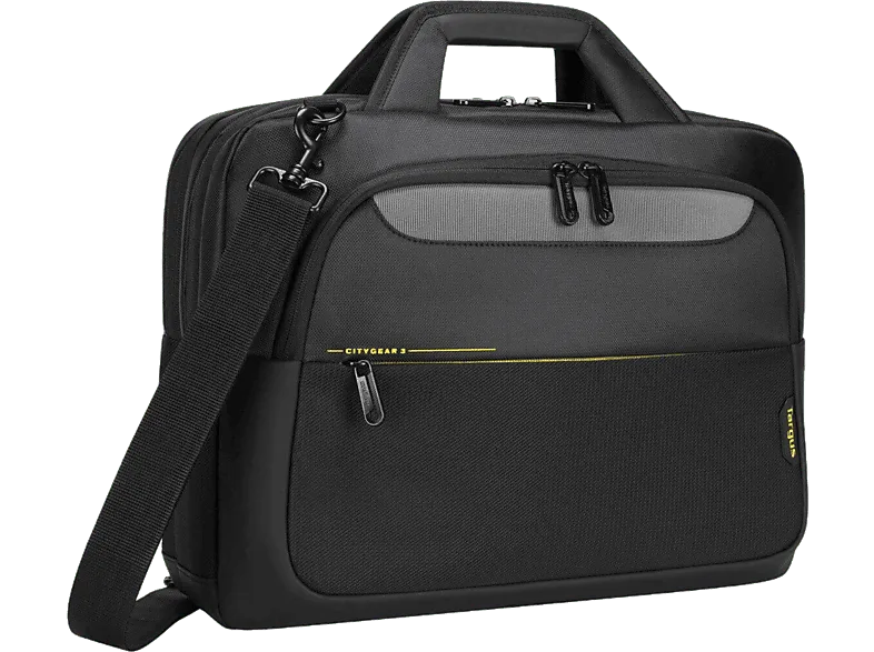 Maletín para portátil - Targus Citygear, 14", Poliéster, Poliuretano, Negro