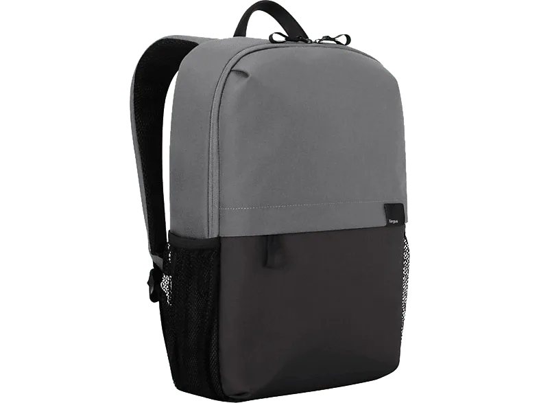 Mochila para portátil - Targus TBB636GL, 15.6", Con cremallera, Material PET, Negro y gris (imagen 1 de 3)