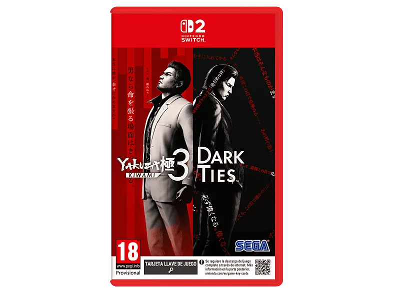 Nintendo Switch 2 Yakuza Kiwami 3 & Dark Ties (Game Key Card)