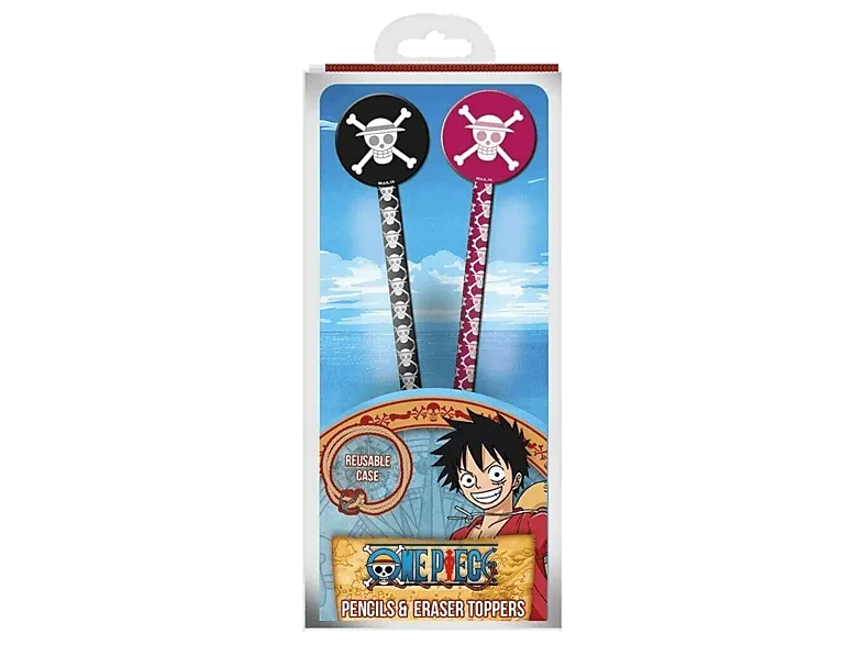 Pack papelería - Sherwood One Piece, de Dos Lápices con Goma