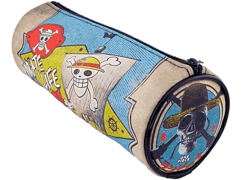 Estuche - One Piece, Forma de tubo, Con cremallera