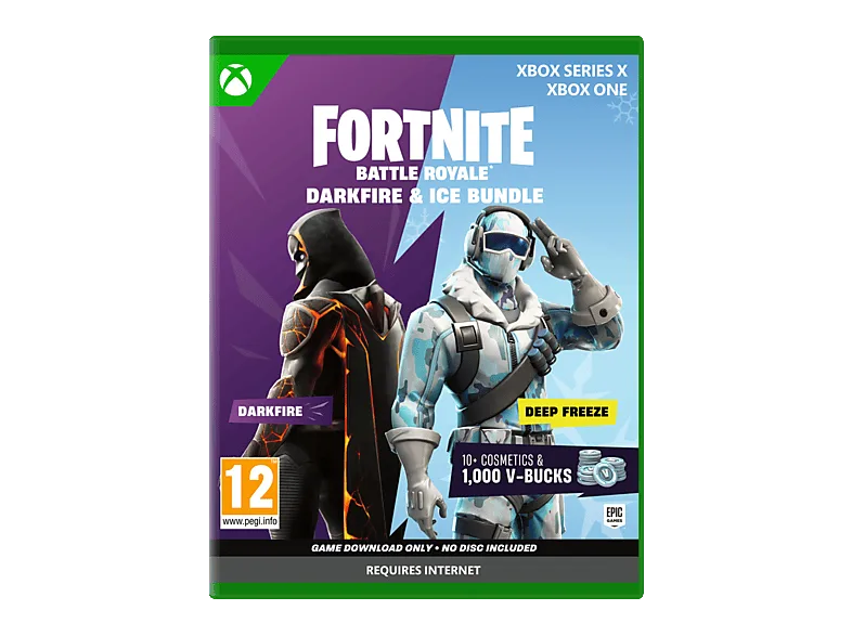 Xbox Series X & One Fortnite: Lote de Fuego Oscuro y Hielo (Código en la caja)