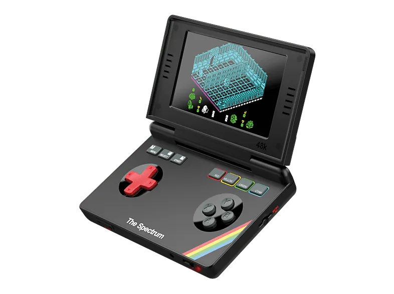 Consola retro portátil - Koch Media The Spectrum Handheld, Pantalla IPS de 800x480 píxeles, 25 títulos míticos, 256 mb DDR RAM, Negro (imagen 1 de 3)
