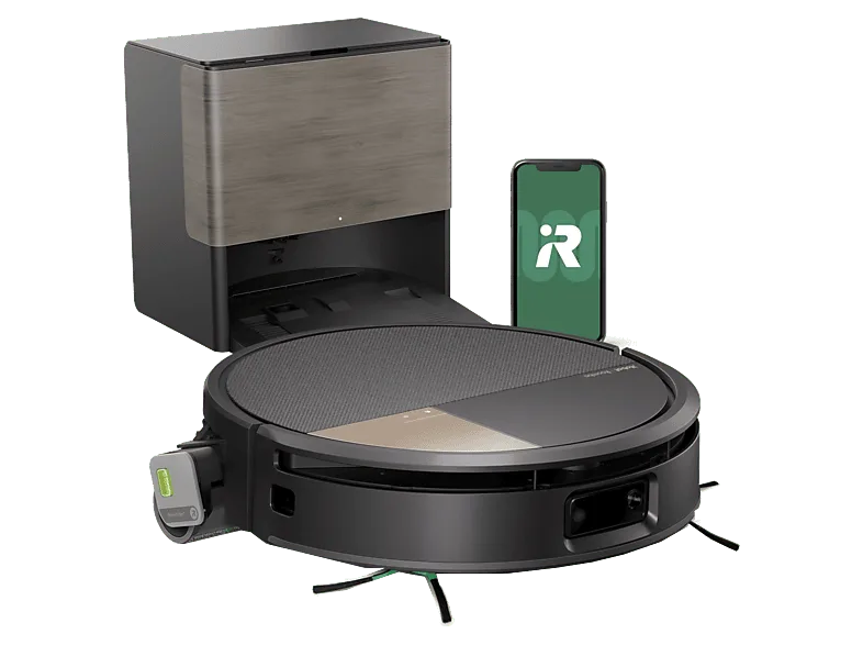Robot friegasuelos - iRobot Roomba® Max 705 Combo con Base AutoWash™, 180 min, 4 Modos de Limpieza, Evita Obstáculos, Negro