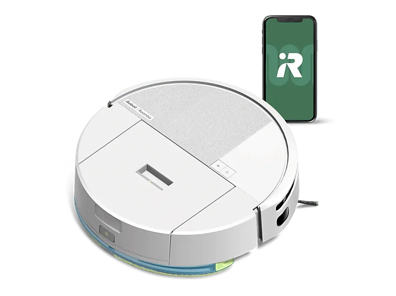 Robot friegasuelos - iRobot Roomba 205 Combo DustCompactor, 1820 ml, 12.8 V, Autonomía 3 h, 63 dB(A), Blanco