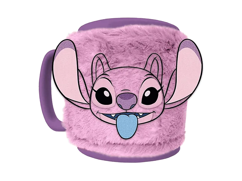 Taza - Sherwood Ángel Peluche, 440 ml, Cerámica, Tejido de Felpa con Cierre Velcro