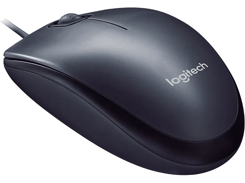 Ratón - Logitech M90, Ambidiestro, Con cable, USB, Multiplataforma, 1000dpi, Negro