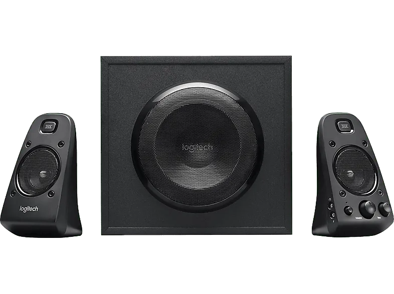 Altavoces para PC - Logitech Z623, 2.1, RCA, 3.5mm, Certificación THX, 400 vatios de potencia, Control graves, Negro