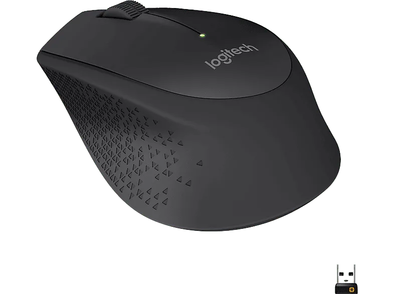 Ratón Inalámbrico - Logitech M280, 1000 ppp, USB, Pilas hasta 18 meses, Multisistema operativo, Ahorro de energía automático, Negro (imagen 1 de 3)