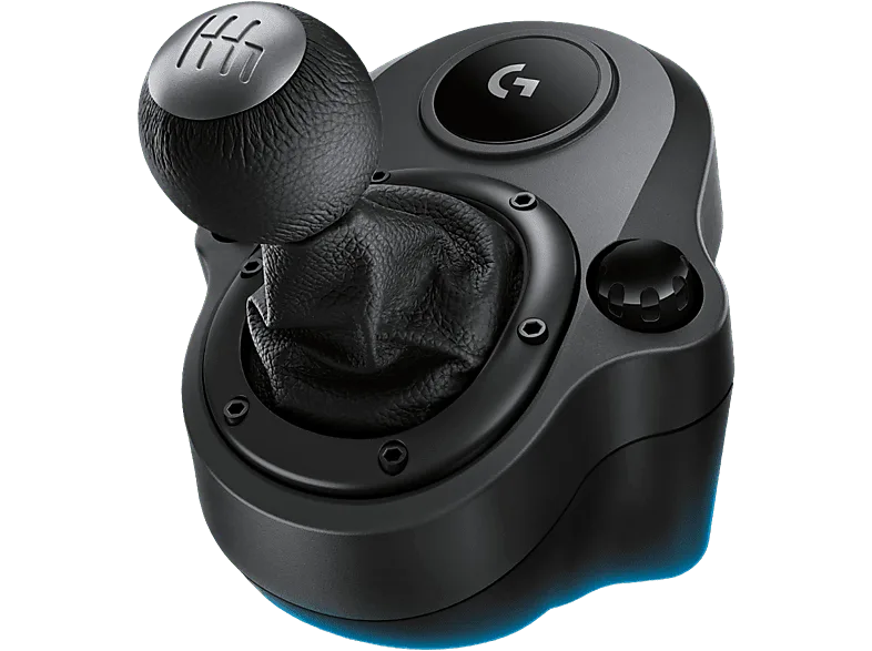 Palanca de cambios - Logitech G Driving Force Shifter, Para Volantes G29, G920 y G923, Marcha atrás a presión, 6 velocidades, Negro