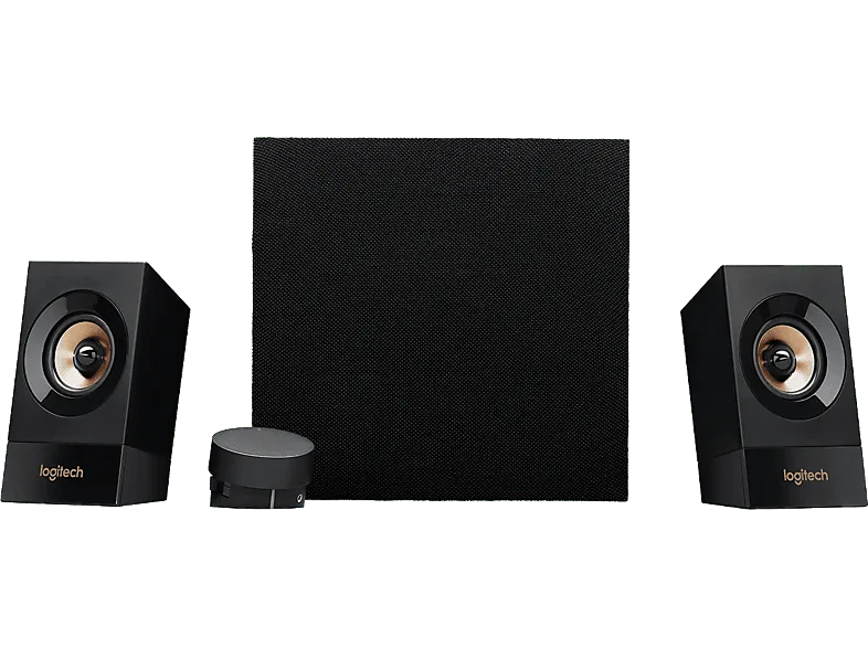 Sistema de altavoces multimedia - Logitech Z533, con Subwoofer, 2.1, 120 vatios, Conexiones 3,5 mm y RCA, Control sonido, Negro