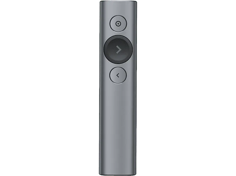 Puntero para presentaciones - Logitech Spotlight, Inalámbrico, USB, Bluetooth, 30 m, Gris