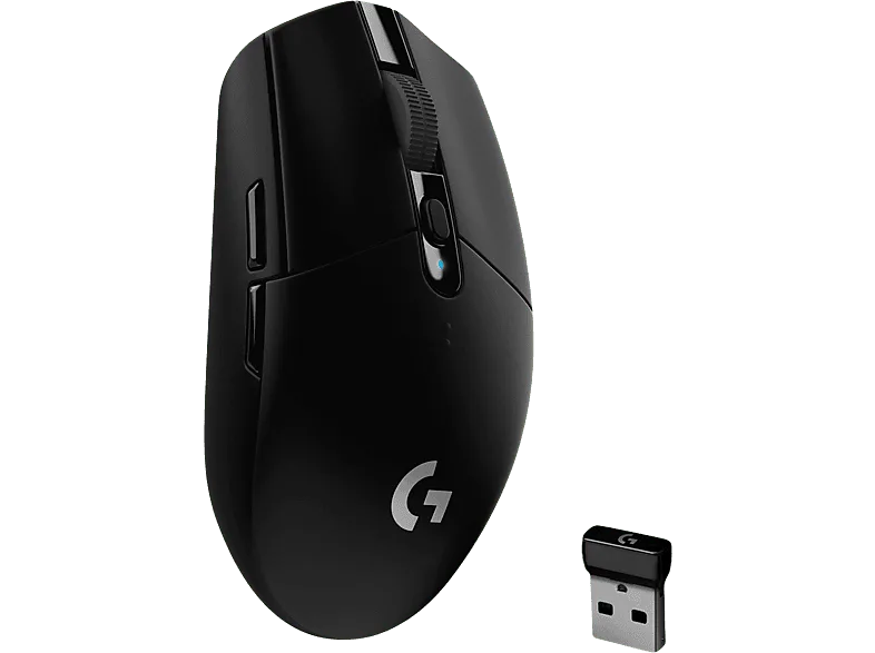 Ratón gaming - Logitech G G305, Lightspeed, Inalámbrico, 12.000 dpi, Sensor Hero, Velocidad respuesta 1 MS, Botones programables, 250hs batería, Negro