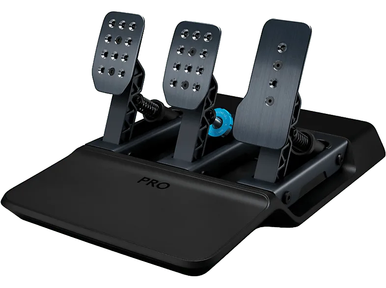 Pedales - Logitech G Pro Racing, PS/PC/Xbox, Freno de celda carga, Personalizable, Resortes intercambiables, extraíbles, Negro