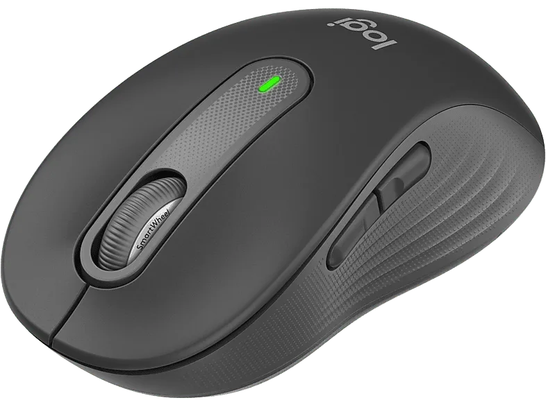 Ratón inalámbrico - Logitech M650 Signature, Clics silenciosos, Botones personalizables, Bluetooth-USB, Multisistema, Pilas 2 años, Negro – Negro