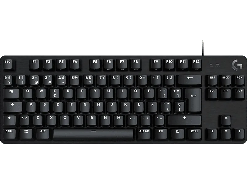 Teclado gaming - Logitech G G413 TKL SE, USB, Retroiluminación, Prevención de efecto fantasma, Teclas FN control multimedia, Negro (imagen 1 de 3)