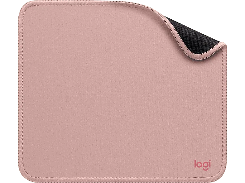 Alfombrilla ratón - Logitech Mouse Pad Studio Series, Nylon/ PoliésterCaucho, Rosa
