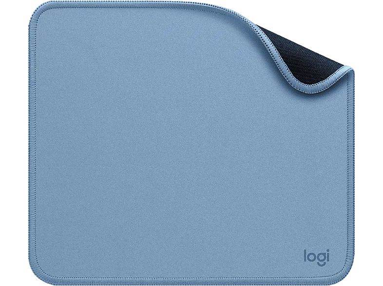 Alfombrilla ratón - Logitech Mouse Pad Studio Series, Base de goma antideslizante, Material resistente, Azul