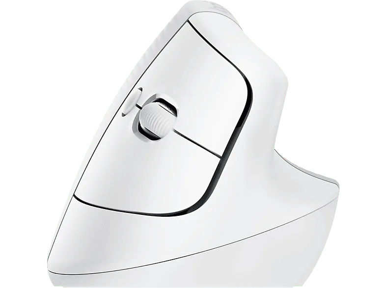 Ratón inalámbrico - Logitech Lift, Ergonómico, 4000 ppp, Botones personalizables, Multidispositivo, Windows-Mac, USB Logi Bolt, Blanco (imagen 1 de 3)