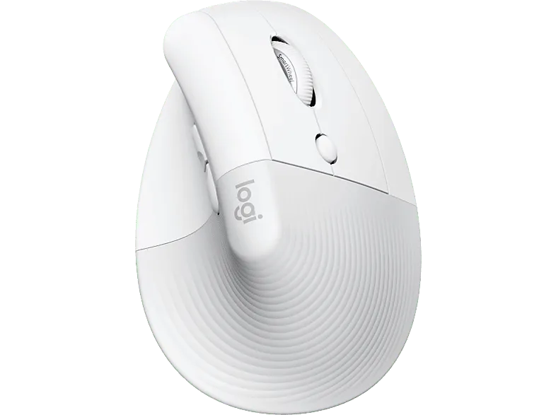 Ratón inalámbrico - Logitech Lift Vertical para Mac, Ergonómico, Smartwheel, Accesos directos, Multidispositivo, 4000 ppp, Blanco (imagen 1 de 3)