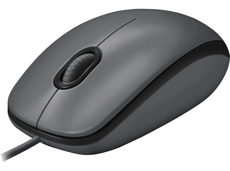 Ratón - Logitech M100, Con cable, USB, 3 Botones, 1000 DPI, Ambidiestro, PC/Mac, Negro