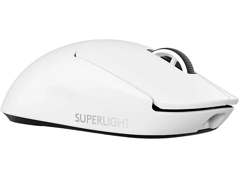 Ratón gaming - Logitech G Pro X Superlight 2, Lightspeed, Inalámbrico-USB, 32.0000ppp, PC-Mac, Botones personalizables, Interruptores híbridos, Blanco