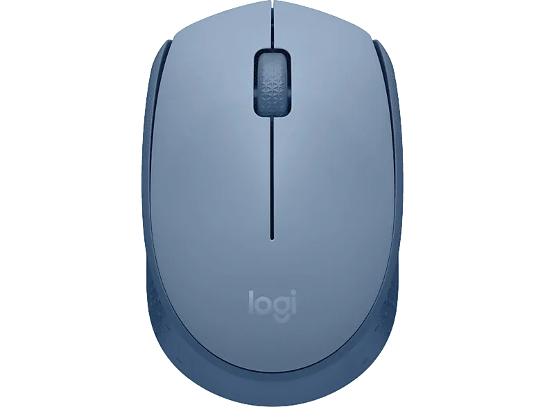 Ratón inalámbrico - Logitech M171, 1000 ppp, Ambidiestro, USB, Windows-Mac, 12 meses de pila, Azul