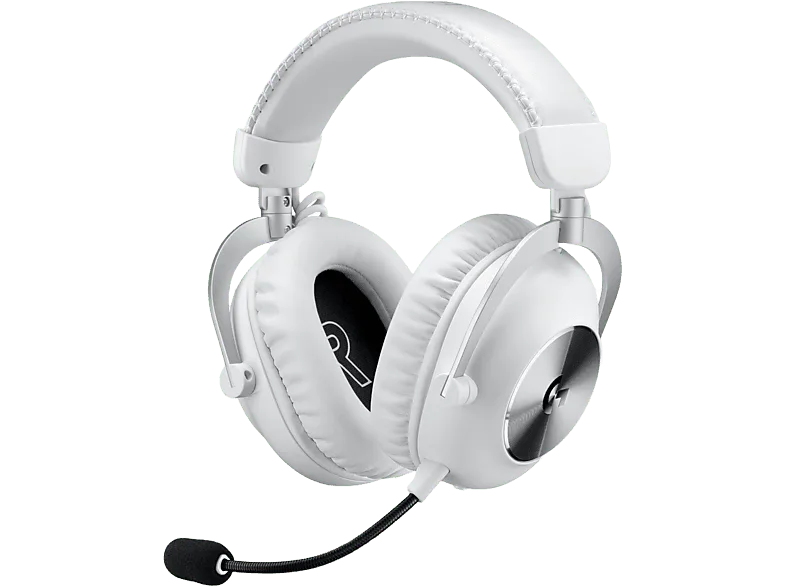 Auriculares gaming - Logitech G Pro X 2 Lightspeed, Inalámbrico, Bluetooth, Transductor de grafeno, 7.1 DTS, PC/PlayStation/Nintendo, Blanco (imagen 1 de 3)