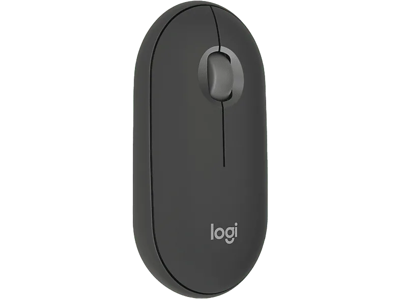 Ratón inalámbrico - Logitech Pebble 2 M350S, Ambidiestro, Multidispositivo, 4000 ppp, Botones personalizables, Windows-Mac, Clics silenciosos, Negro – Negro