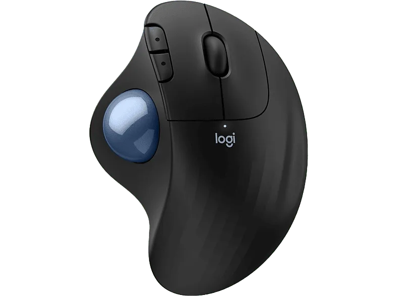 Ratón - Logitech Ergo M575S, Trackball inalámbrico, Botones personalizables, Ergonómico, 2000ppp, Clics silenciosos, 18 meses de pila, PC-Mac, Negro – Negro