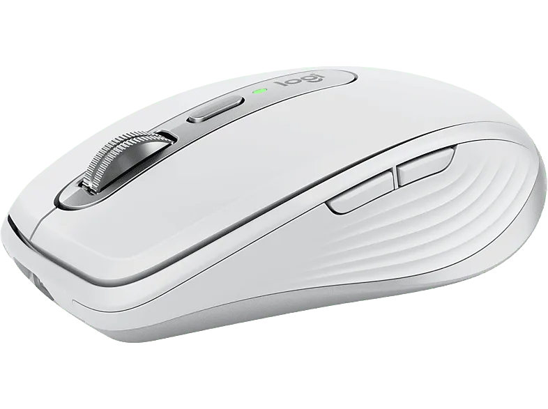 Ratón inalámbrico - Logitech MX Anywhere 3S para Mac, Bluetooth, 8000 DPI, Multidispositivo, Carga rápida, Botones personalizables, Blanco (imagen 1 de 3)