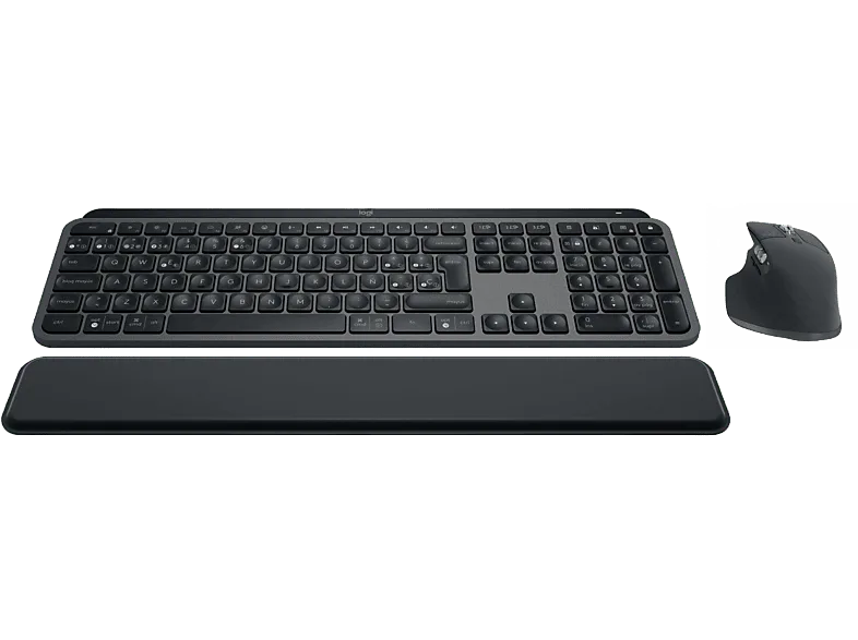 Pack Teclado + Ratón - Logitech Combo MX KEYS S, Inalámbrico, Bluetooth, Multidispositivo/sistema, Teclas programables, 8000ppp, Windows-Mac, Negro