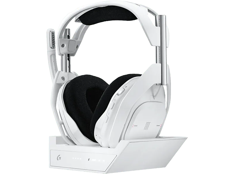 Auriculares gaming - Logitech G ASTRO A50 X, Estación base, Multidispositivo, HDMI 4K, Lightspeed, Micrófono, PC/Mac/PS/Xbox, Bluetooth, Blanco (imagen 1 de 3)