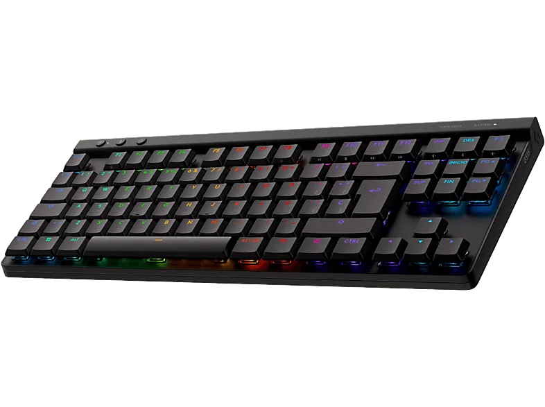 Teclado gaming - Logitech G G515 Lightspeed TKL, Bluetooth, USB, Cable, RGB Lightsync, Teclas PBT, Interruptores táctiles, Personalizable, Negro (imagen 1 de 3)