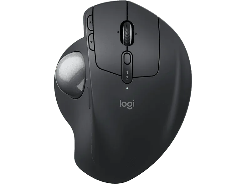 Ratón inalámbrico - Logitech MX Ergo S, 2048 ppp, Bluetooth-USB, Botones personalizables, DPI ajustable, Easy-Switch, Carga rápida, Ergonómico, Negro (imagen 1 de 3)