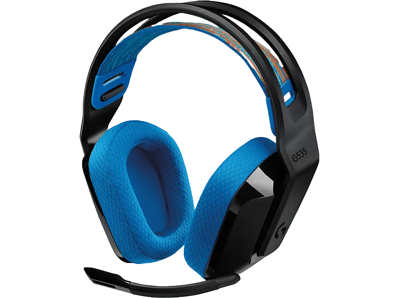 Auriculares gaming - Logitech G G535, Lightspeed, Bluetooth, 33h de uso, Micrófono volteable para silenciar, Ecualizador personalizable, Negro